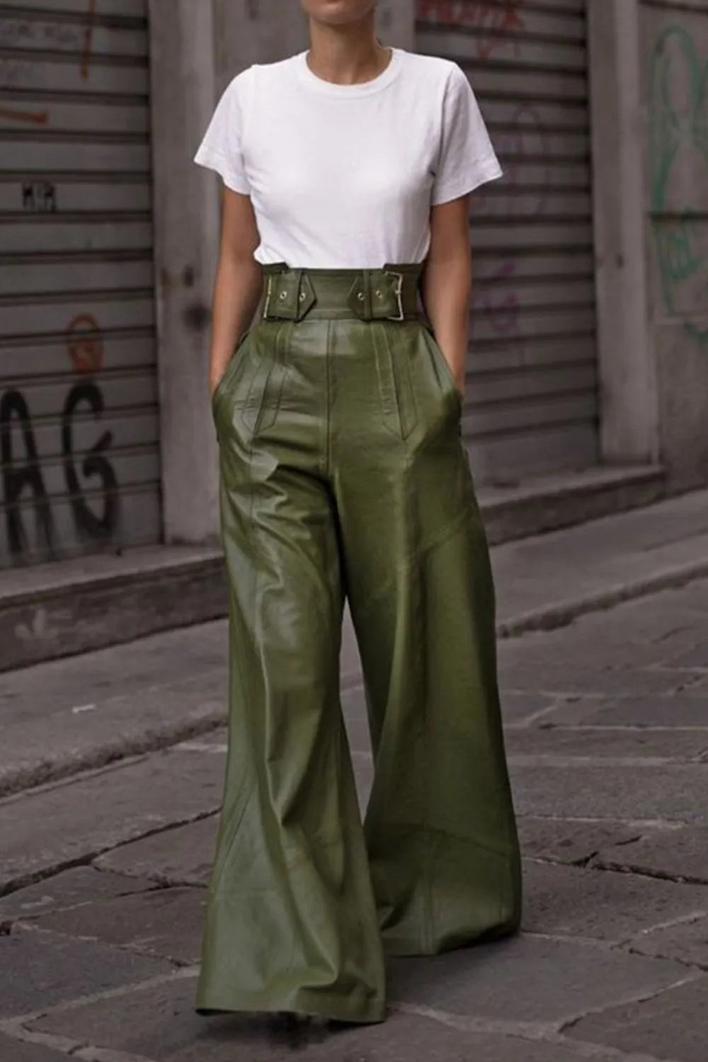 High Waist Wide Flare Pants - Elvaré Store