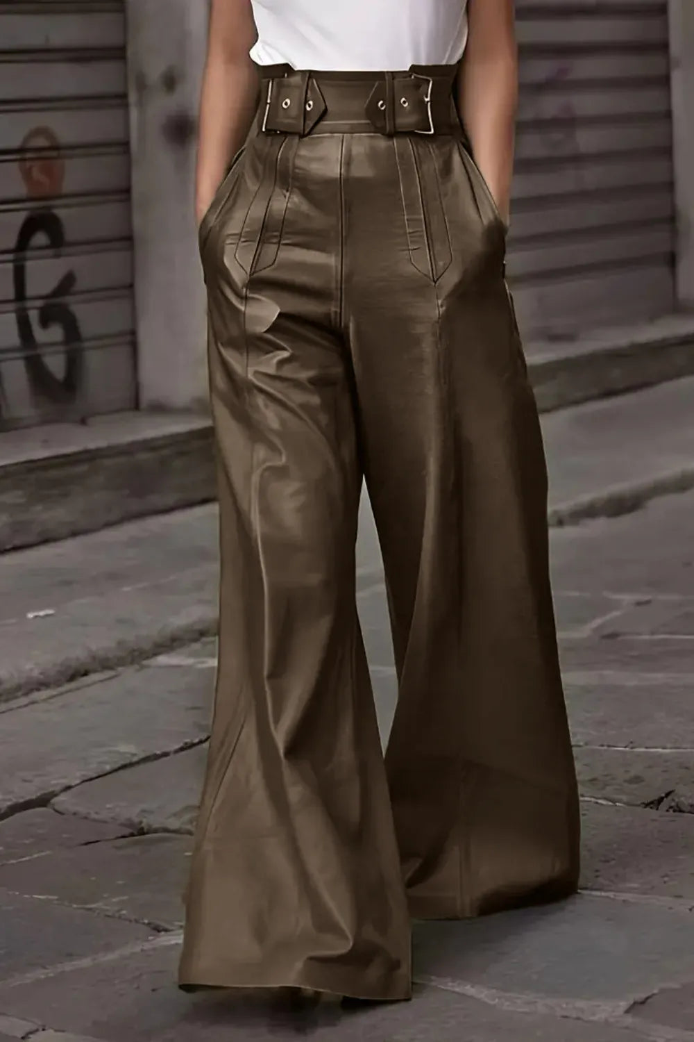 High Waist Wide Flare Pants - Elvaré Store