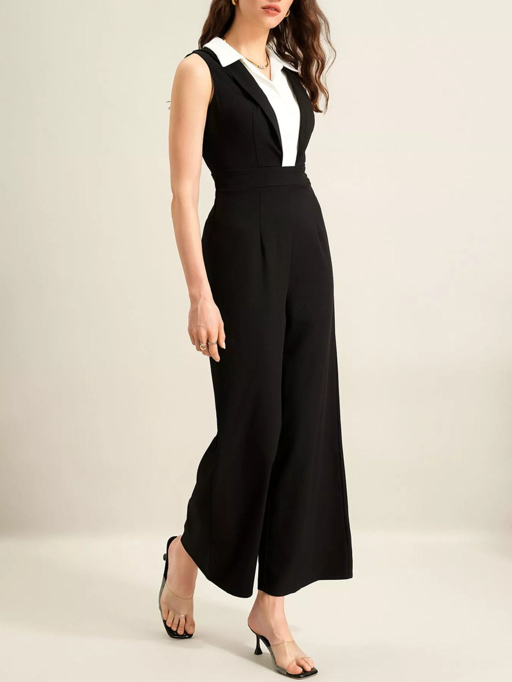 Sleeveless Wide Leg Jumpsuit - Elvaré Store