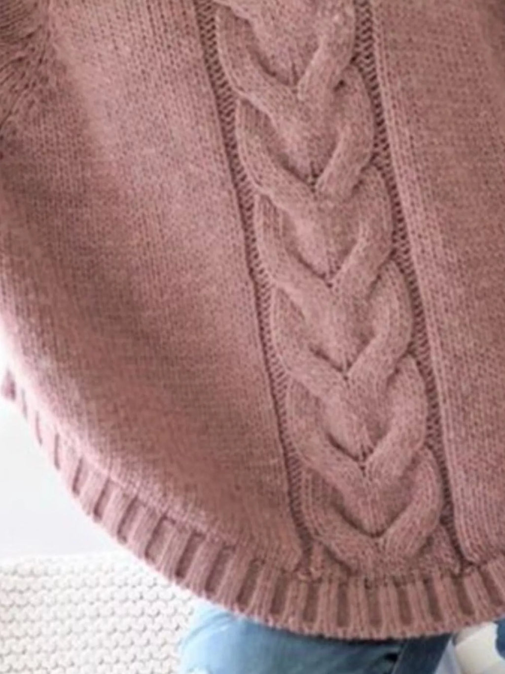 Cable-Knit Long Sleeve Sweater - Elvaré Store