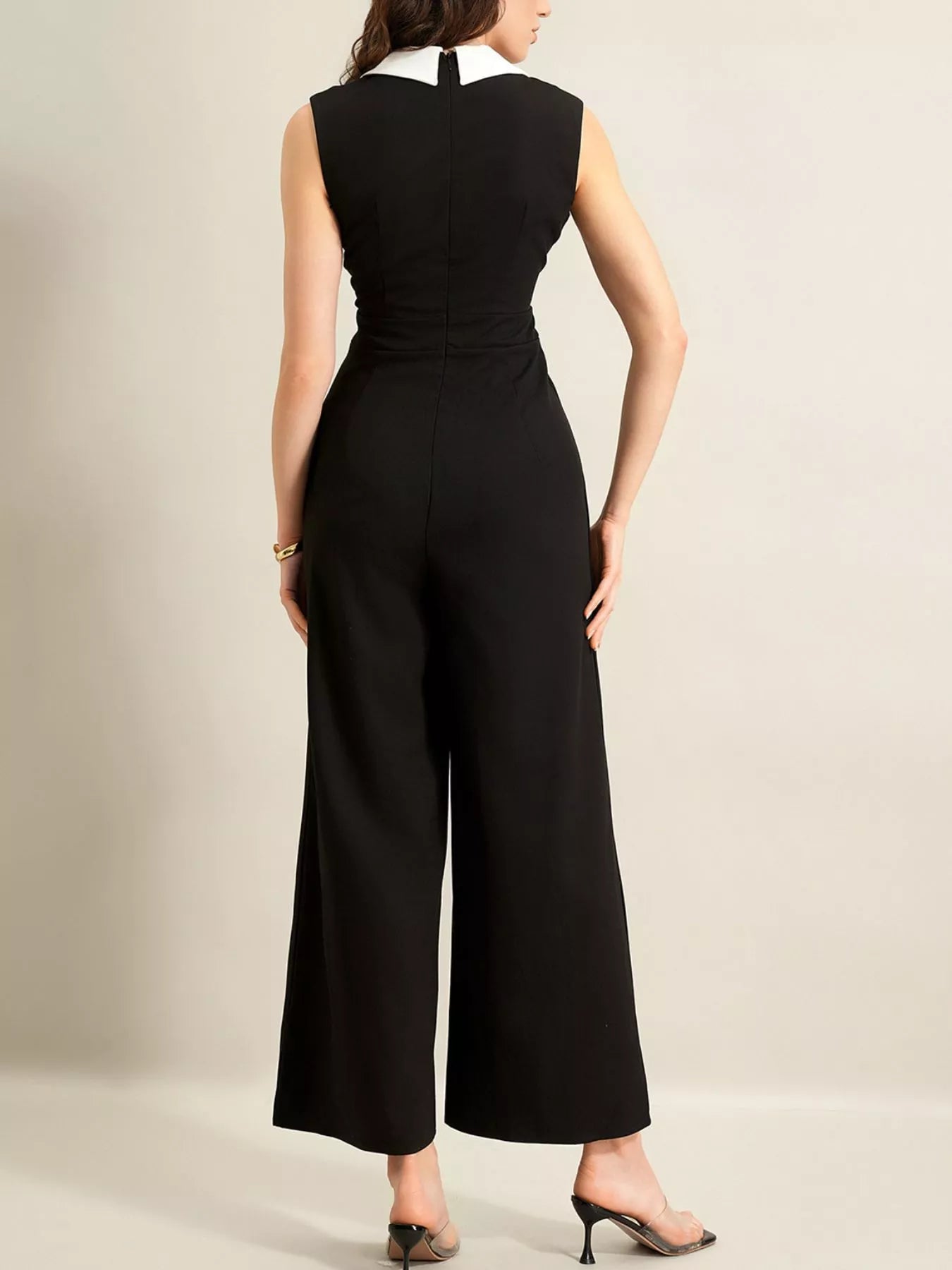 Sleeveless Wide Leg Jumpsuit - Elvaré Store