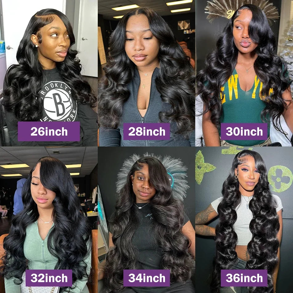 Body Wave Raw Bundles 100% Human Hair 30 40 Inch 3 4 Remy Brazilian Water Wave Hair Bundles Weaving Double Drawn Hair Extensions
