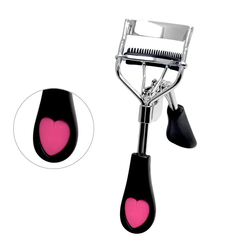 1PC Lady Professional Eyelash Curler With Comb Tweezers Curling Eyelash Clip Cosmetic Eye Beauty Tool maquillaje