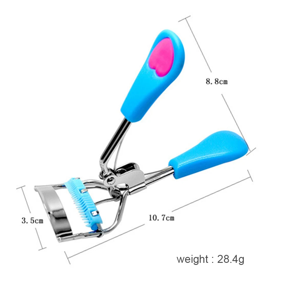 1PC Lady Professional Eyelash Curler With Comb Tweezers Curling Eyelash Clip Cosmetic Eye Beauty Tool maquillaje