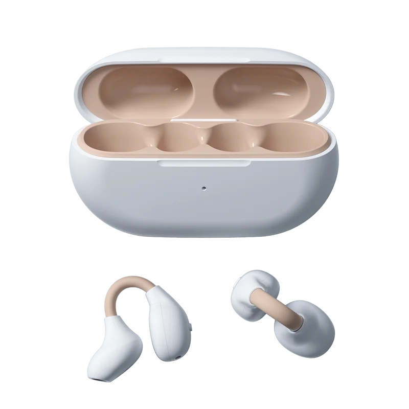 2025 for V5.3 Ear-Clip Wireless Headphones Bone Conduction ENC Noise Cancellation IPX5 Waterproof 30ms Low Delay Sports