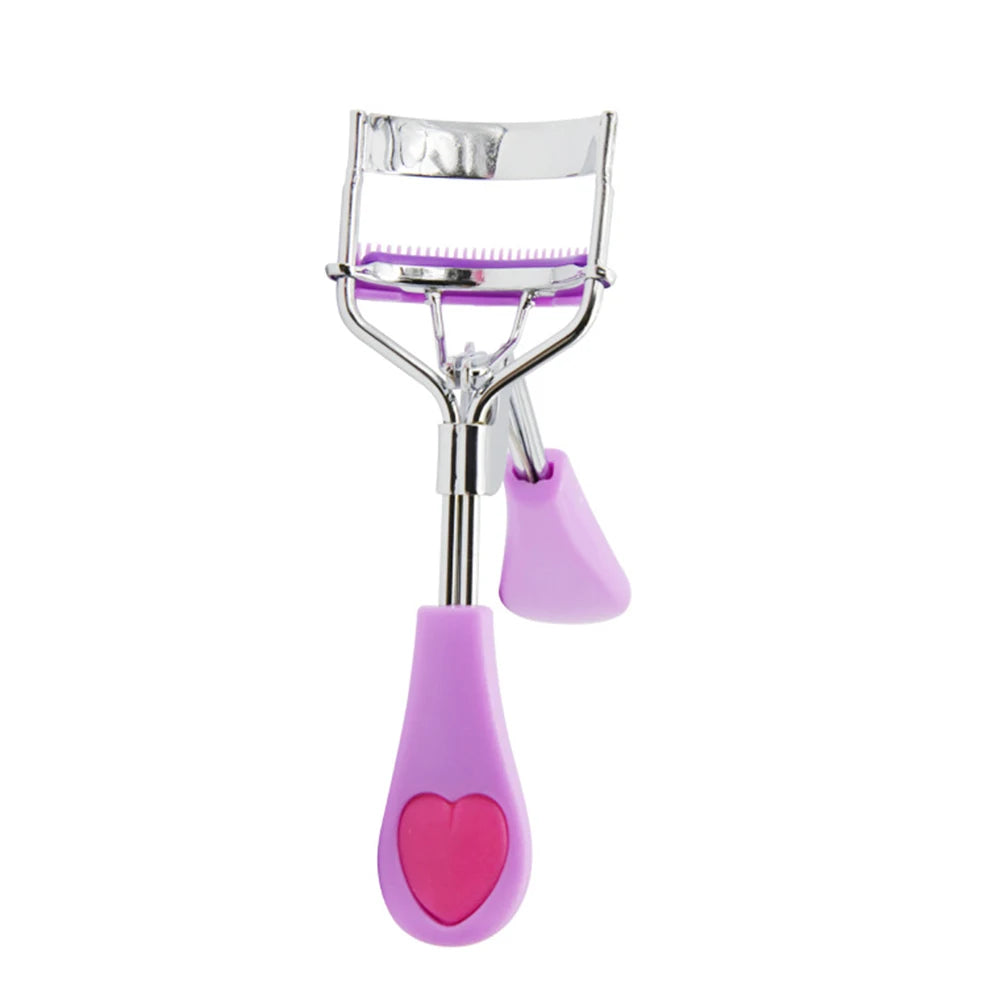 1PC Lady Professional Eyelash Curler With Comb Tweezers Curling Eyelash Clip Cosmetic Eye Beauty Tool maquillaje