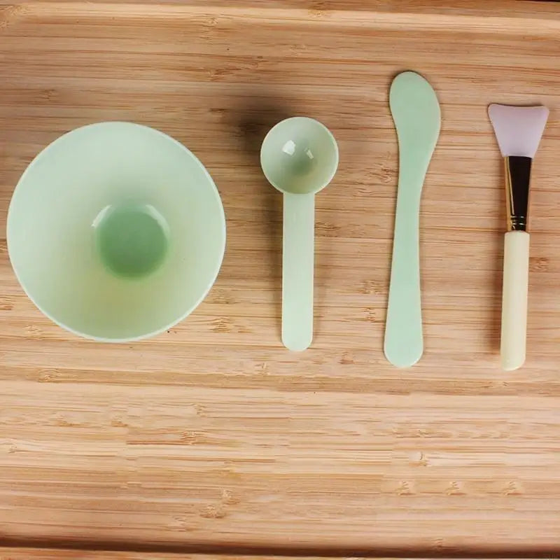 4PCS Face Mask Mixing Bowl Set DIY Facemask Mixing Tool with Silicone for Facial Mask Bowl Makeup Brushes Spatula Beauty Skin
