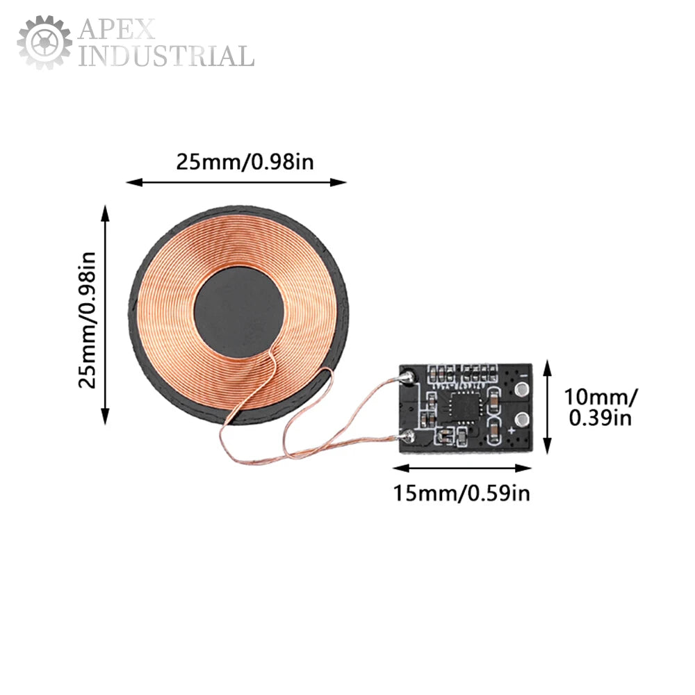 Wireless Charger Receiver Module Wireless Charging Small Receiving PCBA Board Power Supply Coil Module For Smart Phone 3W 5W