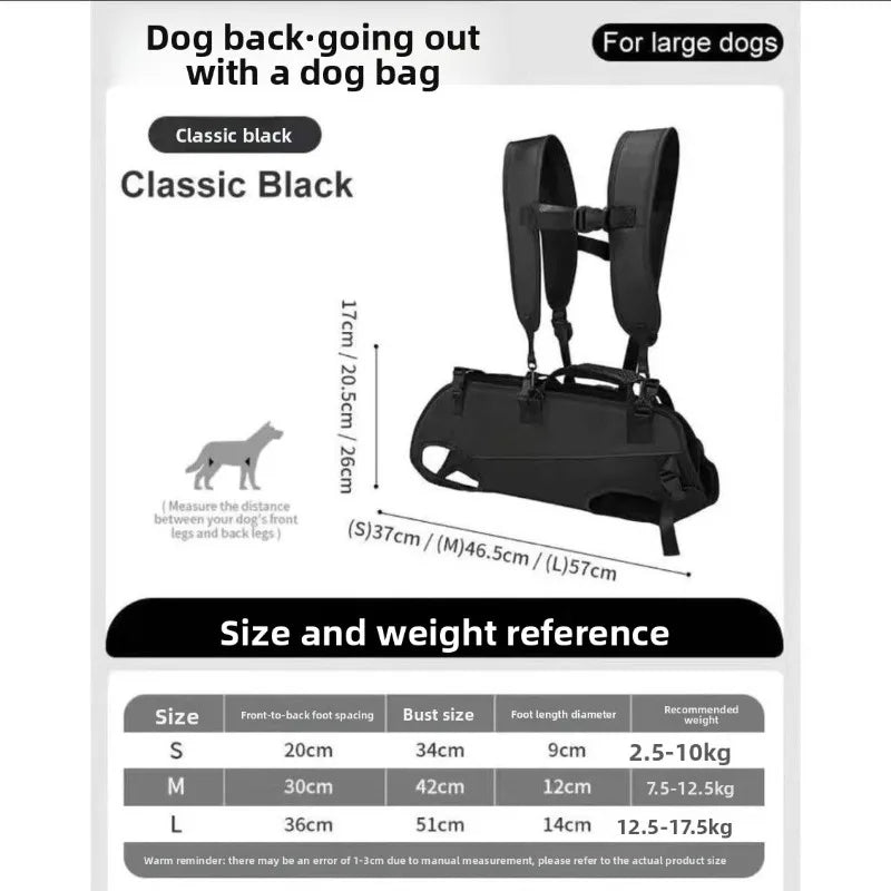 Pet Traction Dog Out Backpack Portable Breathable Back shoulder