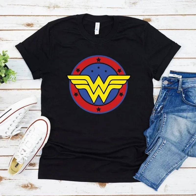 Empowering Women's Cotton T-Shirt - Feminist Cartoon Design