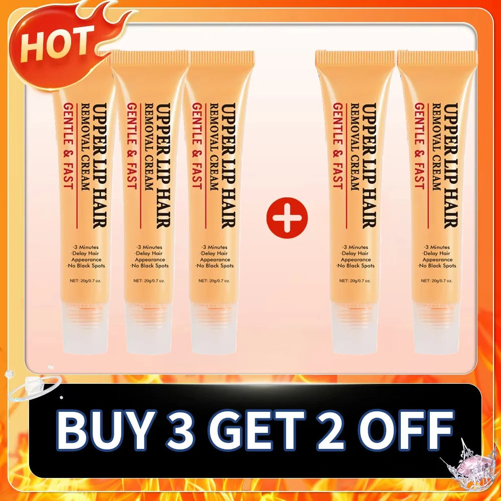 3 Minutes Fast Hair Removal Cream Painless Hair Growth Inhibitor Lip Face Arm Armpit Leg Permanent Depilatory for Men Women Care