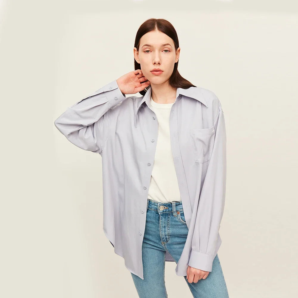 OhSunny Women Shirts Sun Protection Long Sleeve Coat UPF50+ Anti-UV Breathable Fashion Loose Blouse Outdoor Spring Summer Tops