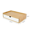1-3 Layer Bamboo Storage Box Sundries Cosmetic Jewelry Stationery Headset Storage Box Home office hotel Storage Drawers