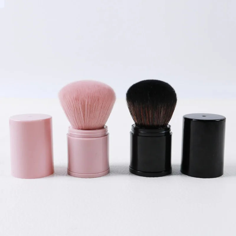 1PCS Portable Telescopic Brush with Cover Multi Function Cosmetic Brush Plastic Brush Handle Powder Powder Blusher Beauty Tool