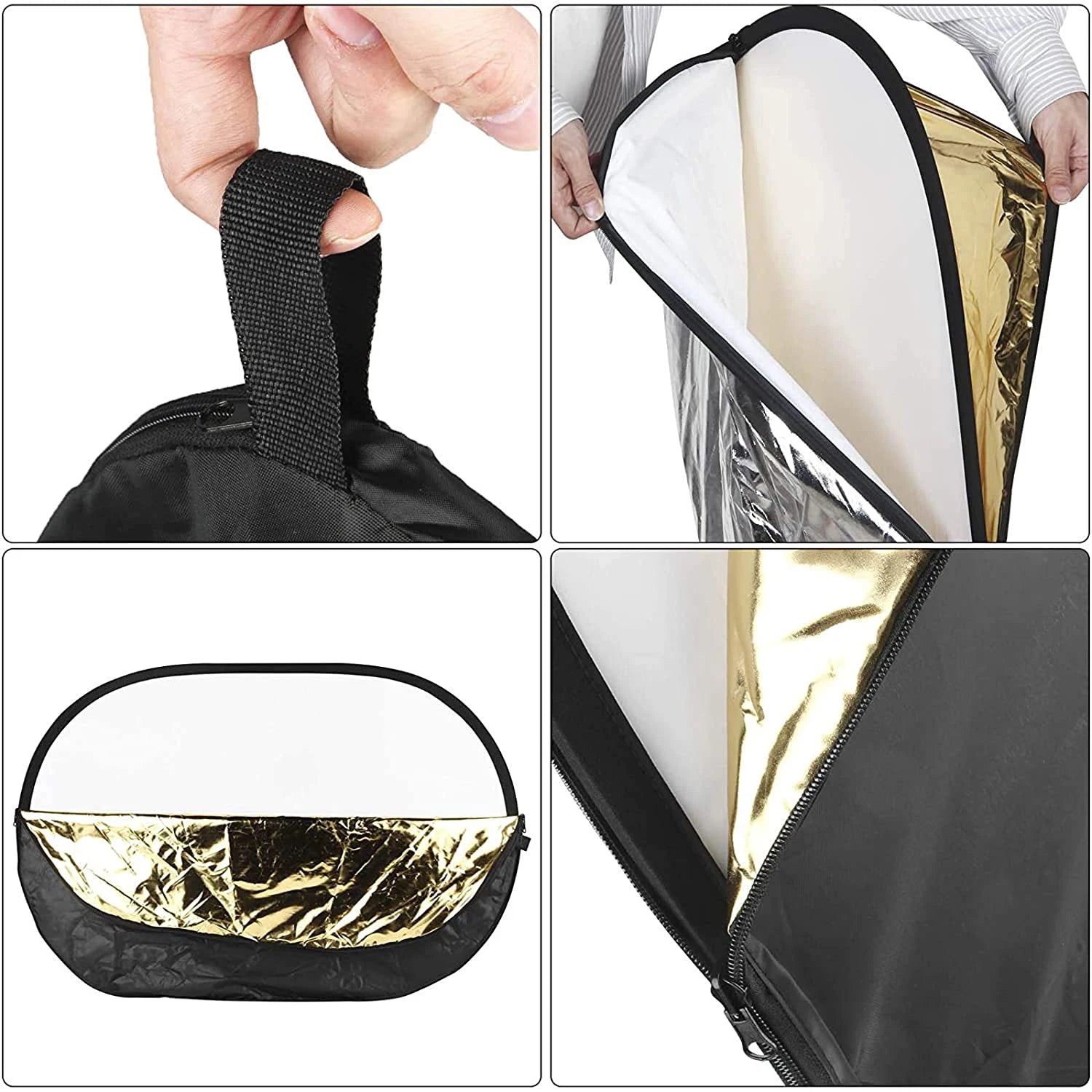 24"x35" 60x90cm 5in1 Oval Reflector Photography Collapsible Portable Light Diffuser Photo Multi Color 90x120 100x150 150x200