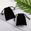 10Pcs/Lot Small Black Velvet Bags 7x9 9x12cm Charms Earrings Jewelry Packaging Bags Wedding Drawstring Velvet Pouches Gift Bag