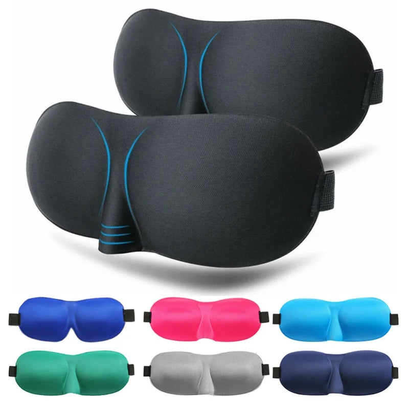 3D Sleeping Eye Mask Travel Rest Aid Eye Cover Patch Paded Soft Sleep Mask Portable Blindfold Travel Lunch Relax Break Eye Mask