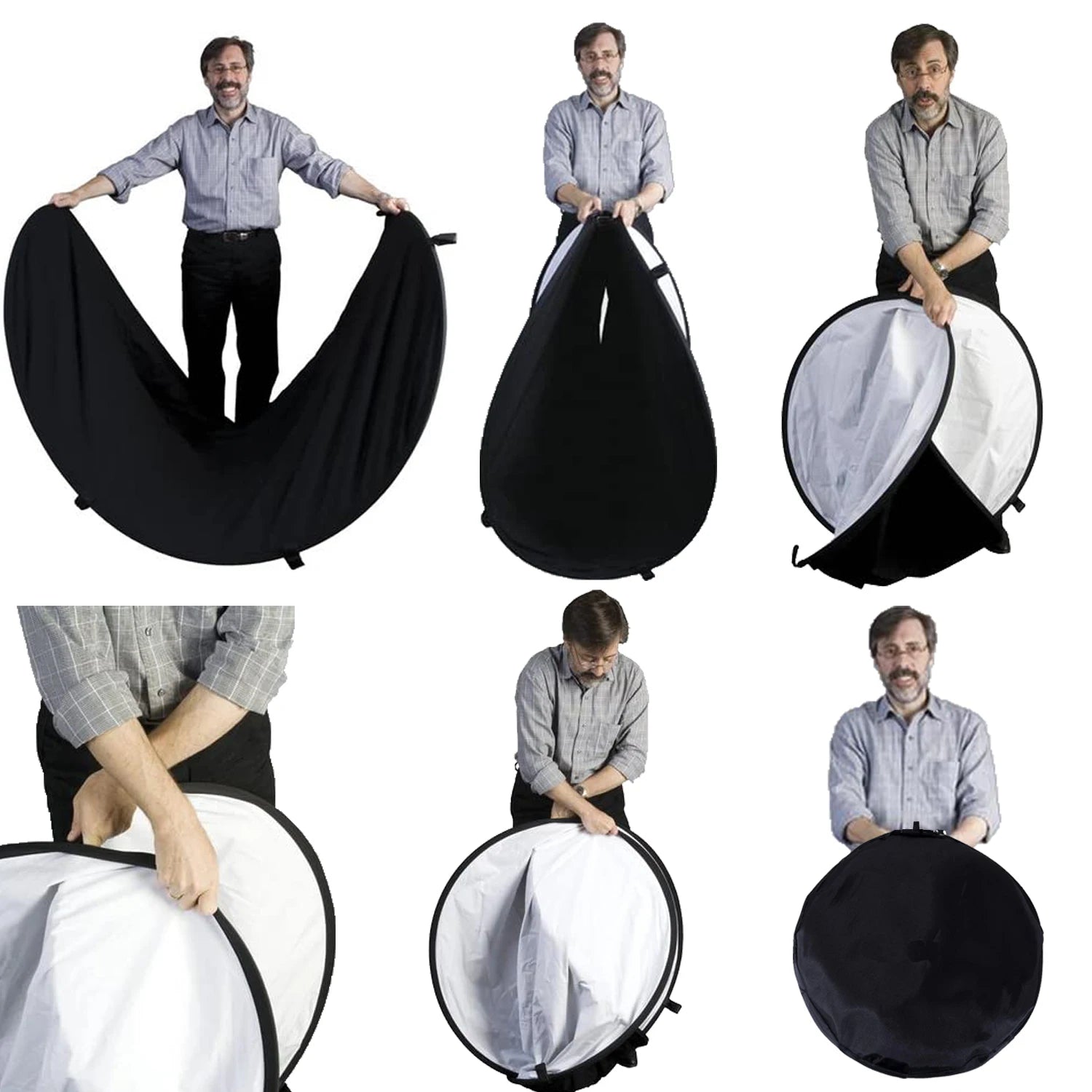 24"x35" 60x90cm 5in1 Oval Reflector Photography Collapsible Portable Light Diffuser Photo Multi Color 90x120 100x150 150x200