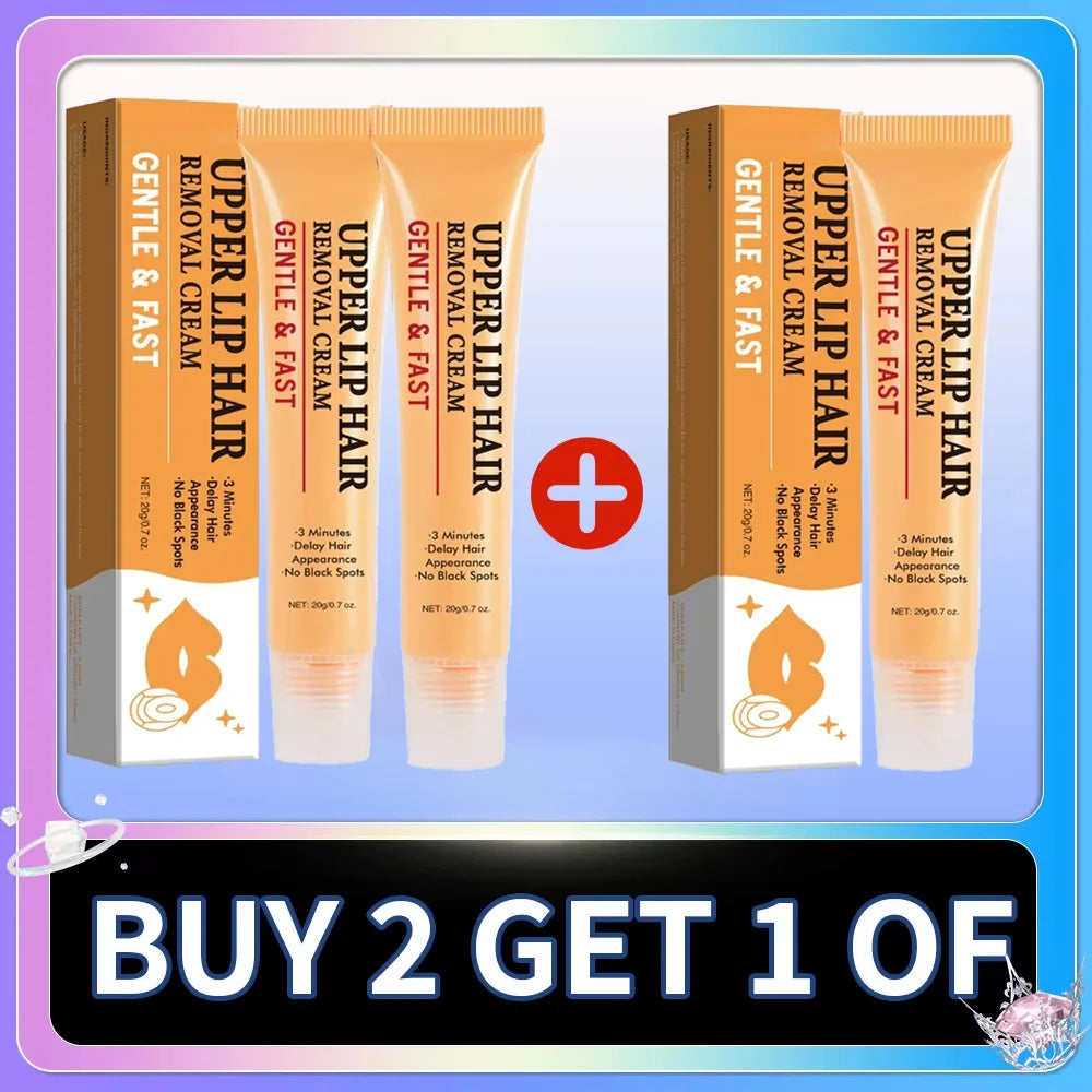 3 Minutes Fast Hair Removal Cream Painless Hair Growth Inhibitor Lip Face Arm Armpit Leg Permanent Depilatory for Men Women Care