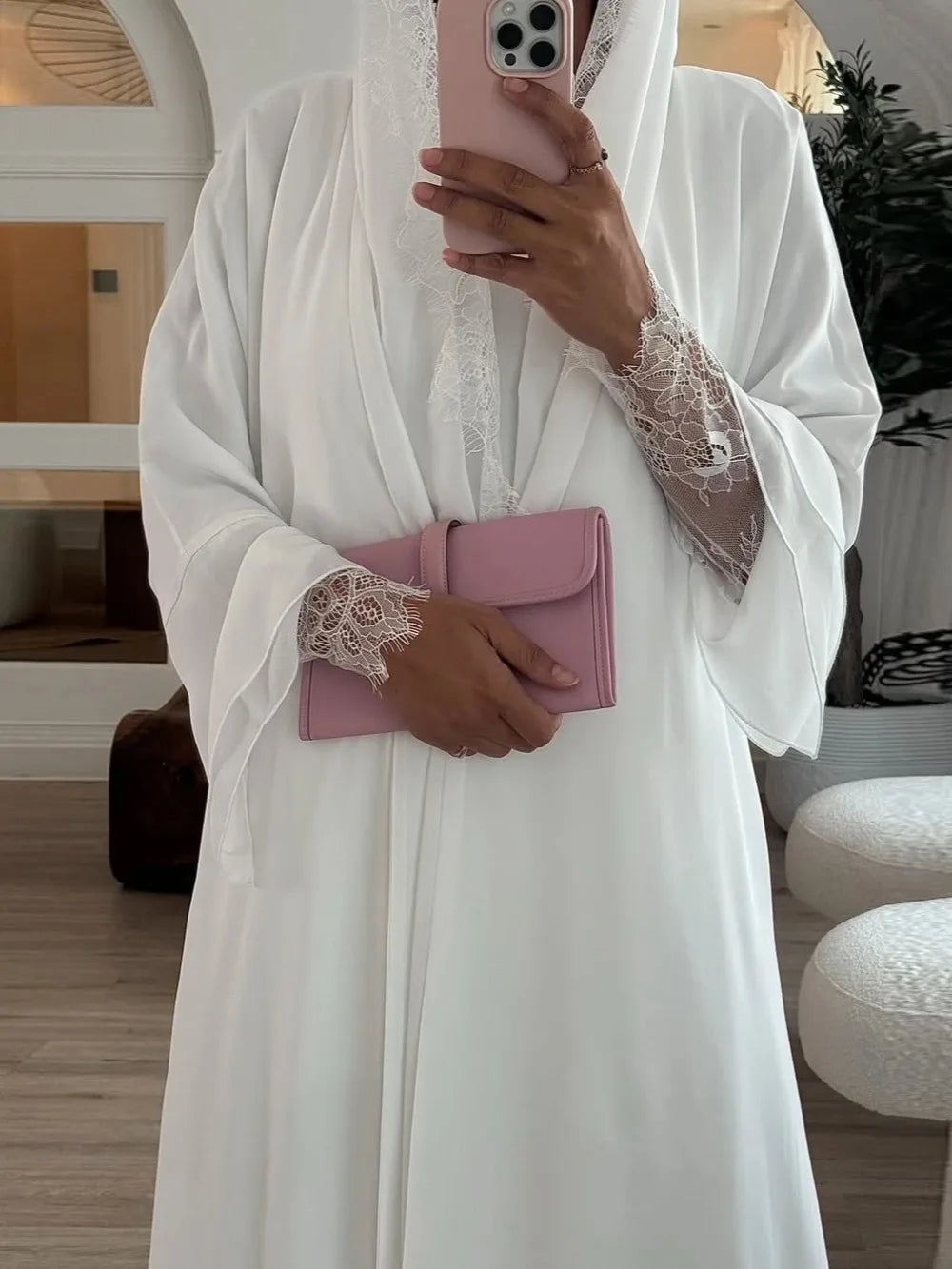 Eid Muslim Hijab Abaya Women Hollow Out Sleeve Abayas with Scarf Cardigan Jalabiya Party Dresses Dubai Kaftan Vestidos Long Robe