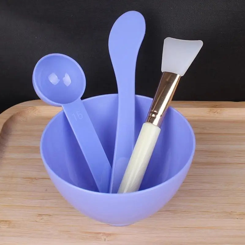 4PCS Face Mask Mixing Bowl Set DIY Facemask Mixing Tool with Silicone for Facial Mask Bowl Makeup Brushes Spatula Beauty Skin