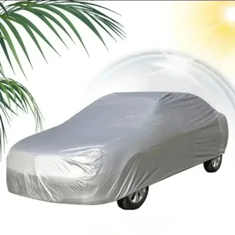 1 PCS Four Seasons Fit Full Car Cover Waterproof Dustproof PE Film Coat Aluminum Protective Sunshade UV Ray Reflectioncar Cover