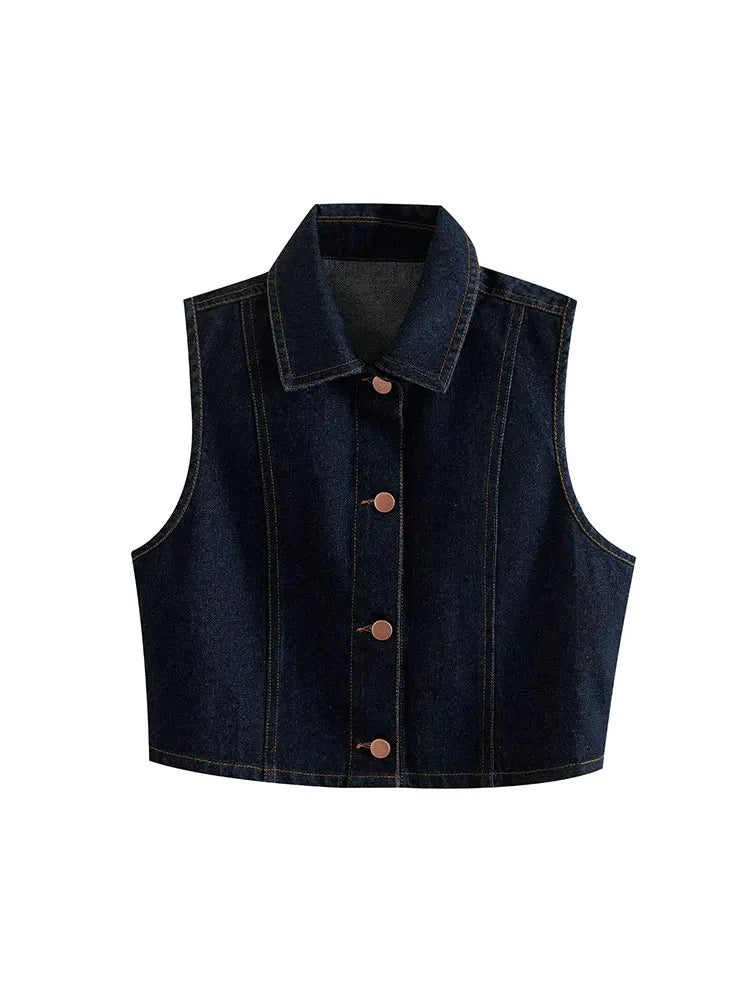 Nlzgmsj Spring Women Casula Denim Long Skirts Sets New Fashion Denim Cropped Vest Coat Women Suit Casual Set Womens Outfits ﻿