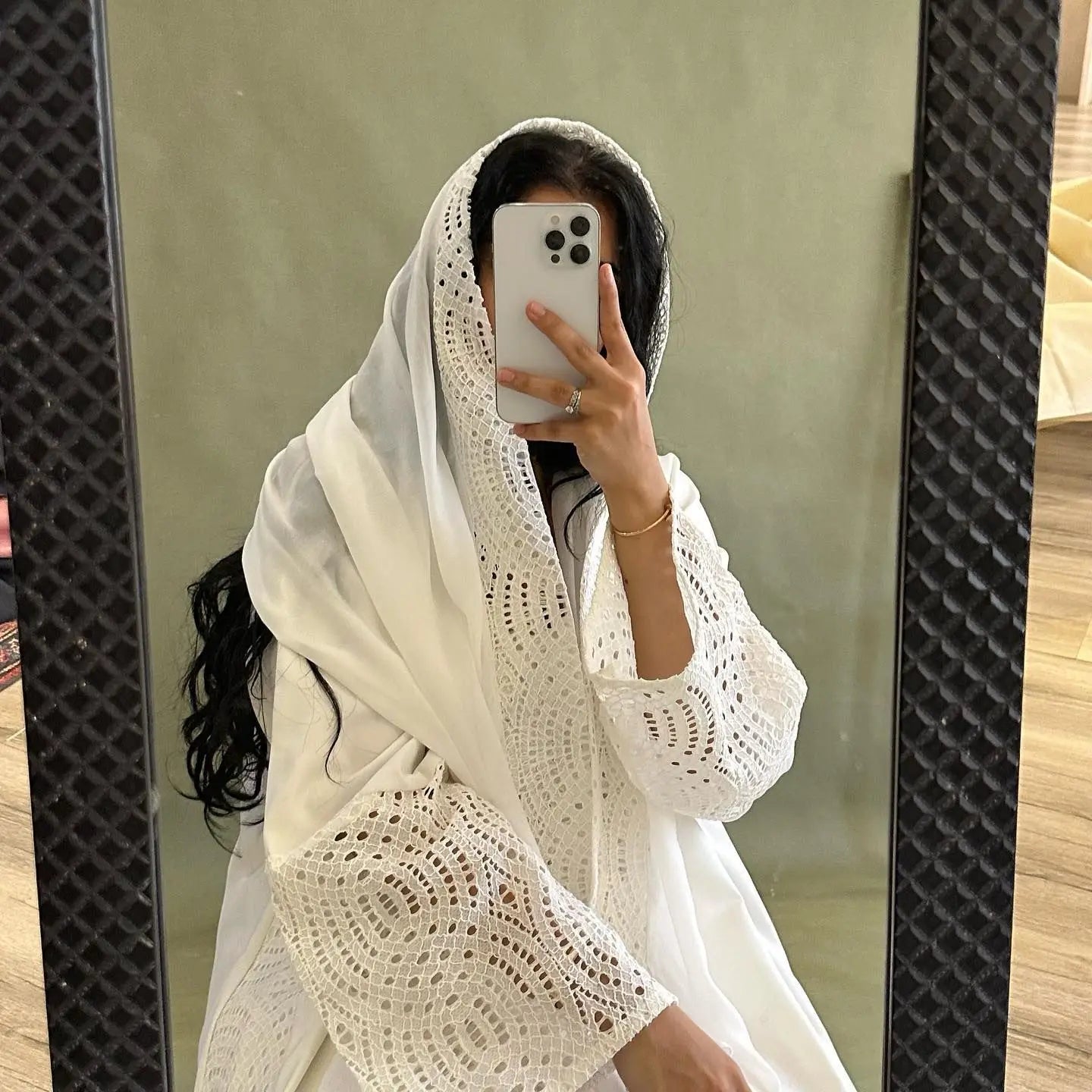 Eid Muslim Hijab Abaya Women Hollow Out Sleeve Abayas with Scarf Cardigan Jalabiya Party Dresses Dubai Kaftan Vestidos Long Robe