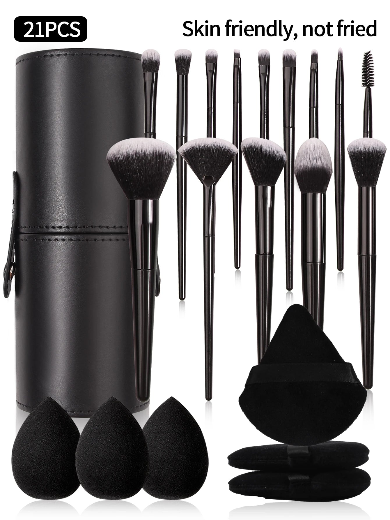 Black Makeup Brush Set Professional Super soft detail brush Blush Brush