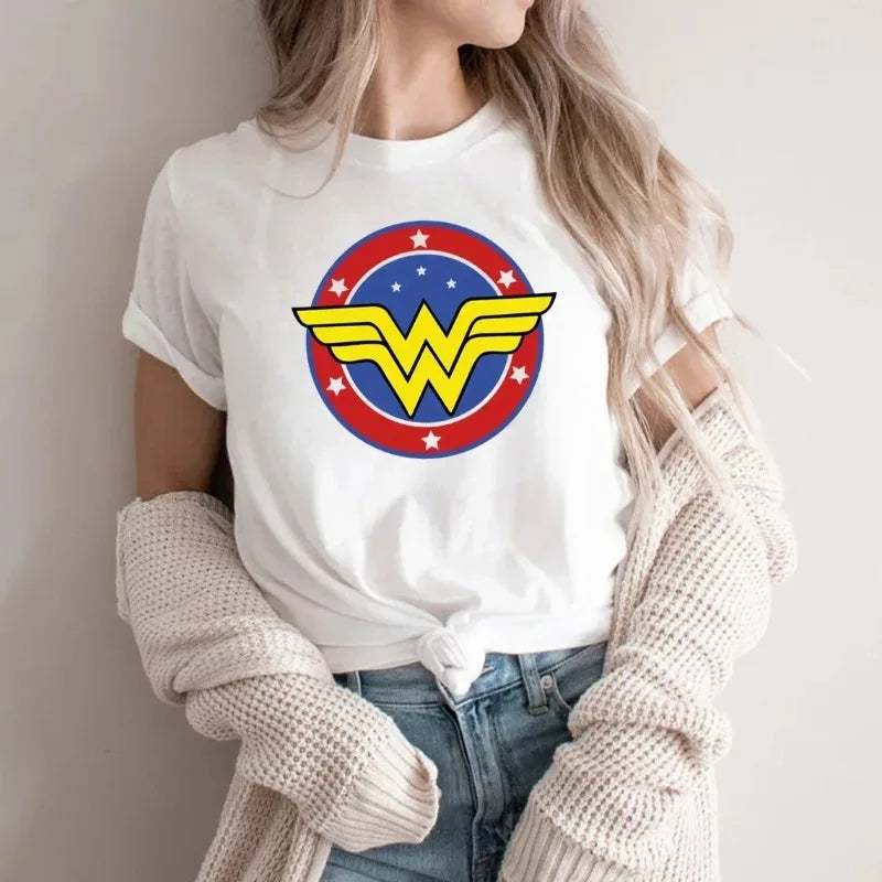 Empowering Women's Cotton T-Shirt - Feminist Cartoon Design