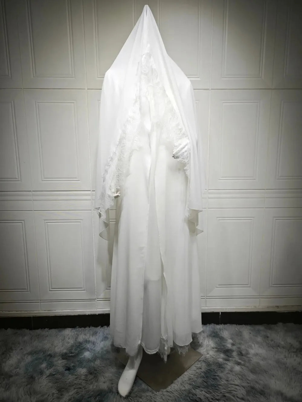 Eid Muslim Hijab Abaya Women Hollow Out Sleeve Abayas with Scarf Cardigan Jalabiya Party Dresses Dubai Kaftan Vestidos Long Robe