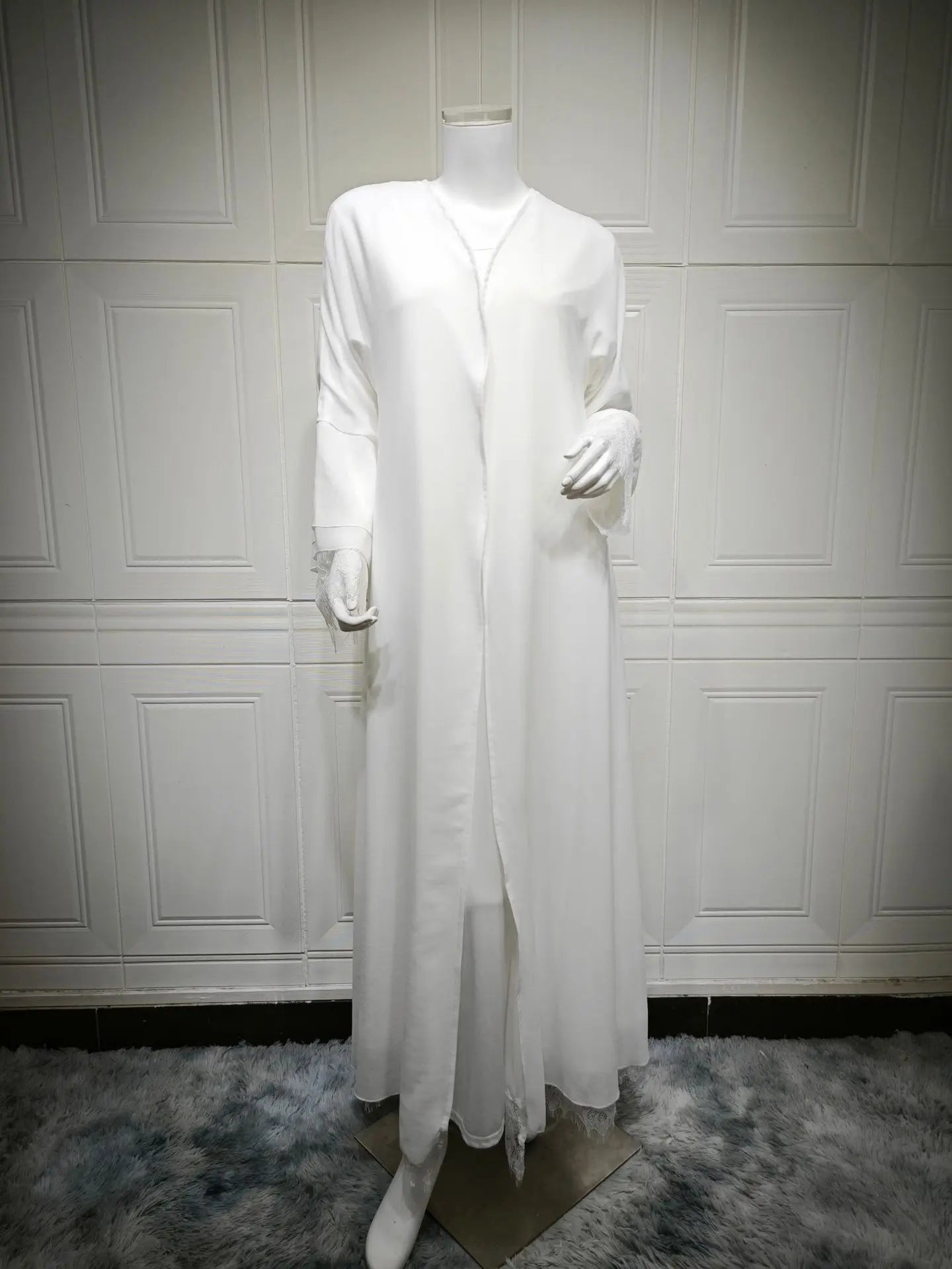 Eid Muslim Hijab Abaya Women Hollow Out Sleeve Abayas with Scarf Cardigan Jalabiya Party Dresses Dubai Kaftan Vestidos Long Robe