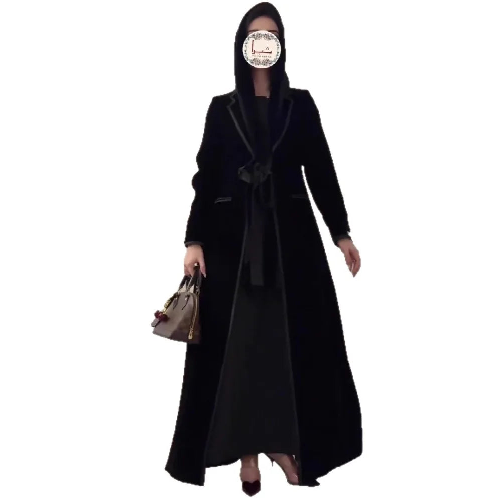 Muslim Women Dress Abaya Trench Coat REid Ramadan Jalabiya Abayas Kaftan Dubai Vestidos Arab Morocco Cardigan Robe 2026