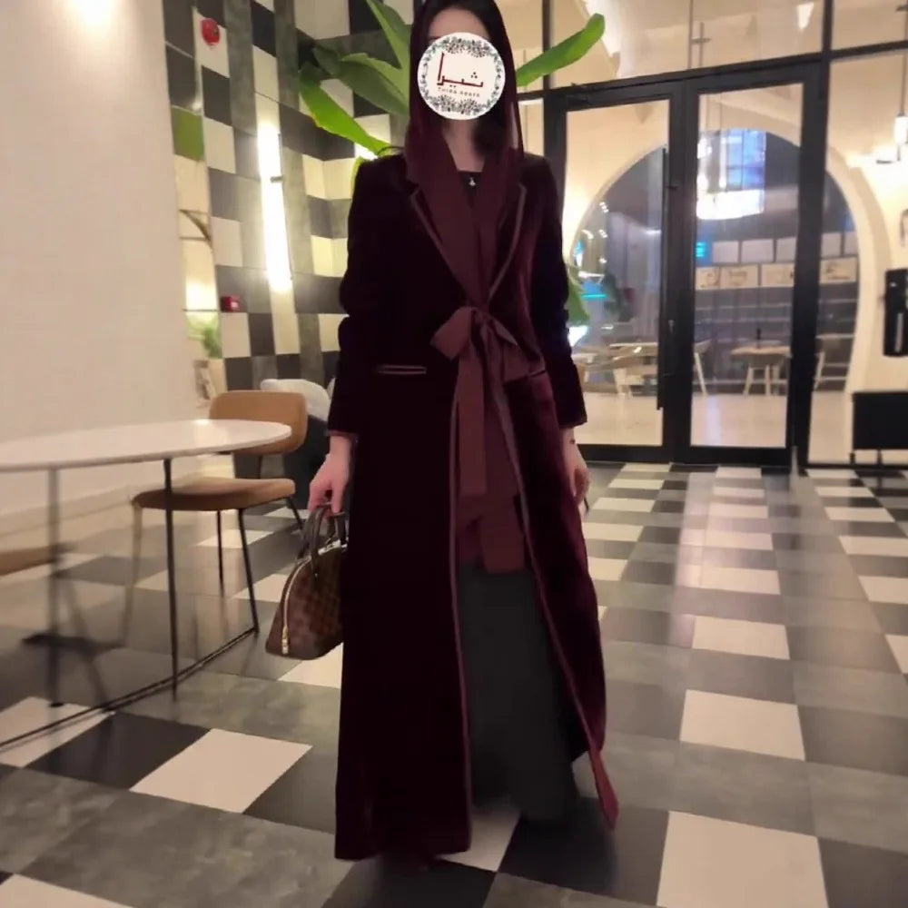Muslim Women Dress Abaya Trench Coat REid Ramadan Jalabiya Abayas Kaftan Dubai Vestidos Arab Morocco Cardigan Robe 2026
