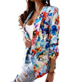Suit Coat Popular Slim fitting Flower Pattern Women Cardigan Blazer