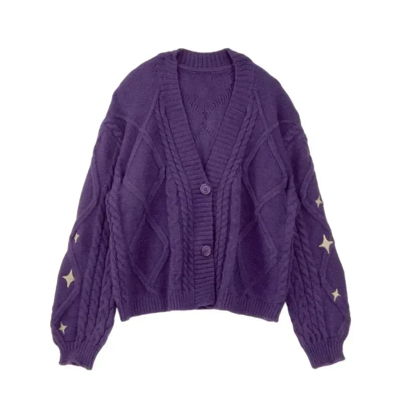 Evermore Cardigan Taylor Version Green Vine Embroidered Button Down Cable Knit Sweater Women Fall Winter Vintage Outfit