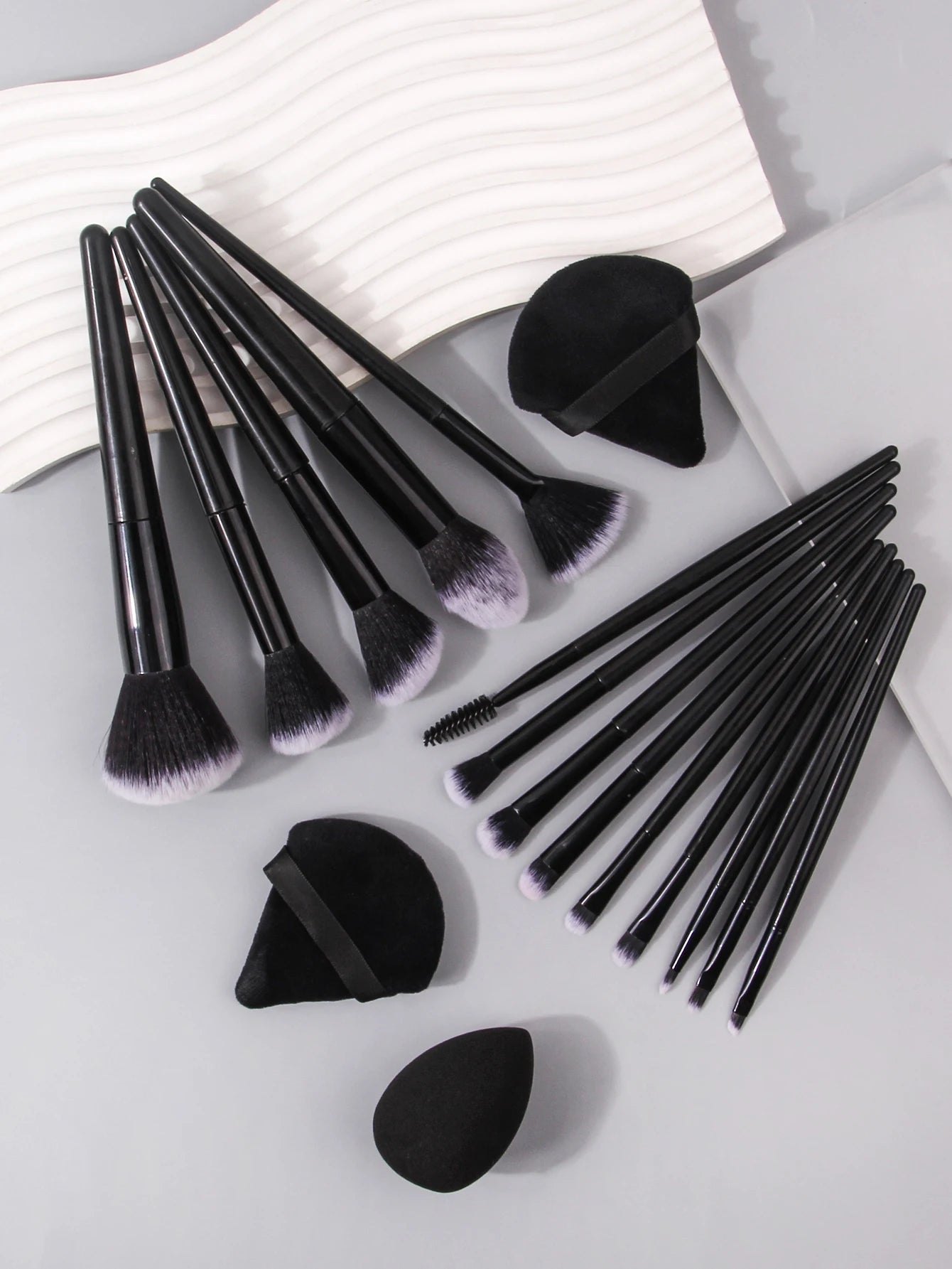 Black Makeup Brush Set Professional Super soft detail brush Blush Brush