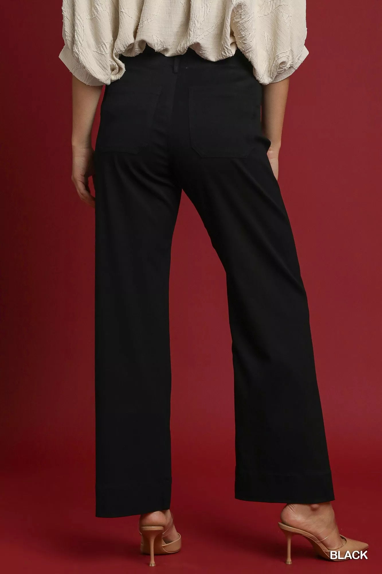 Umgee Button Stretched Pants - Elvaré Store