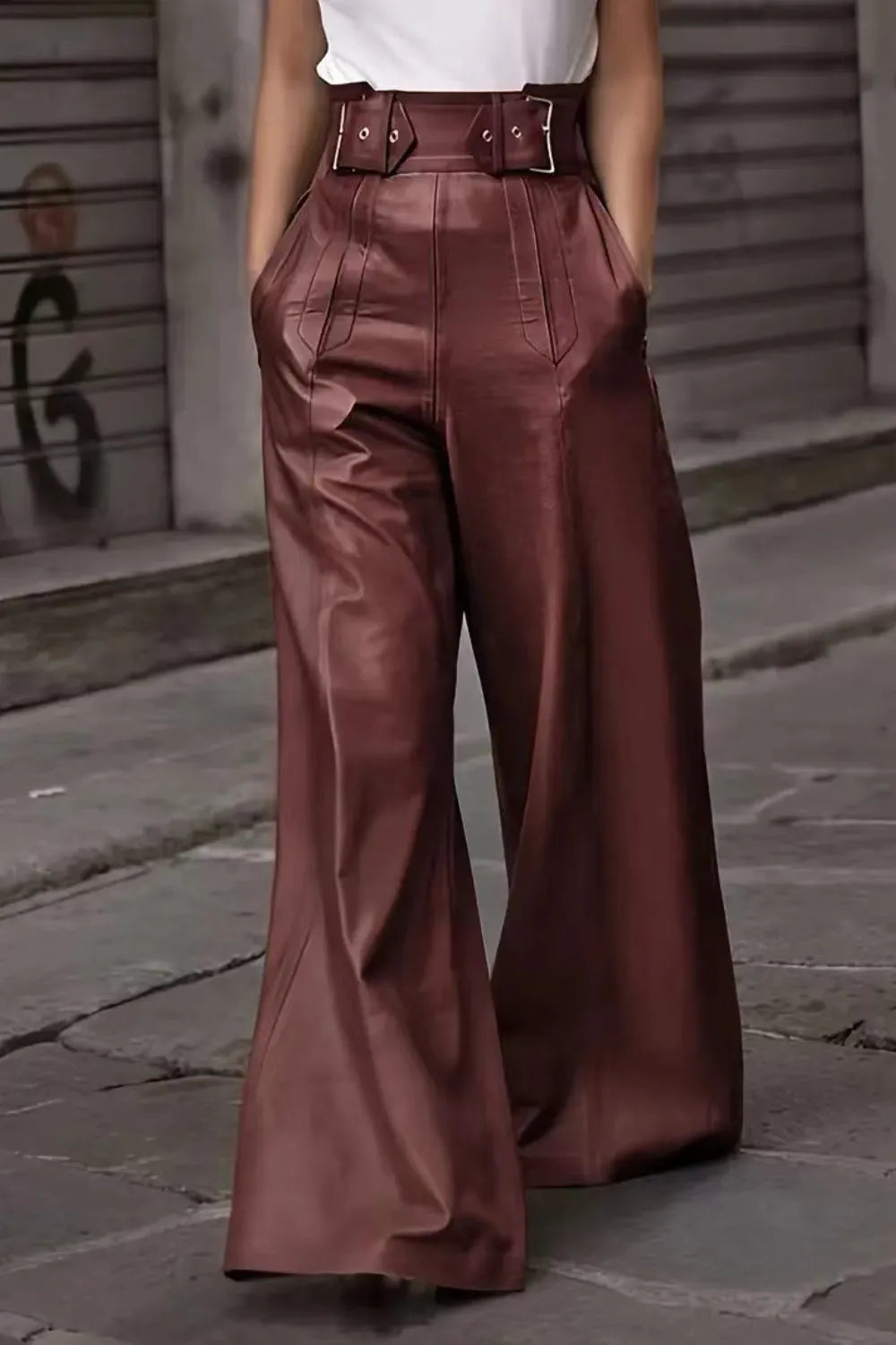 High Waist Wide Flare Pants - Elvaré Store