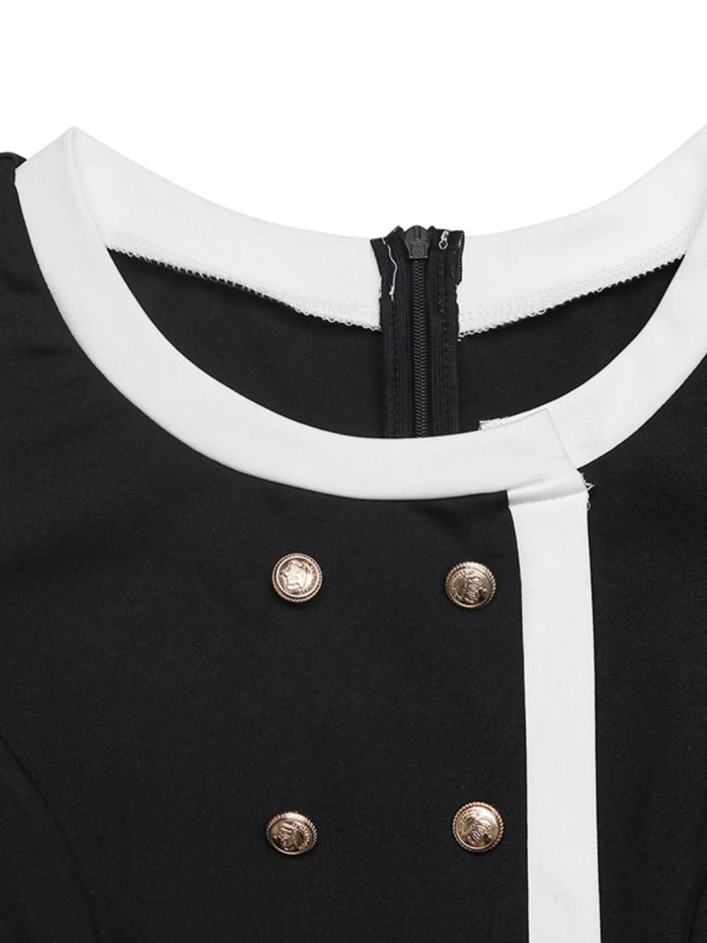 Button-Decor Long Sleeve Wide Leg Jumpsuit - Elvaré Store