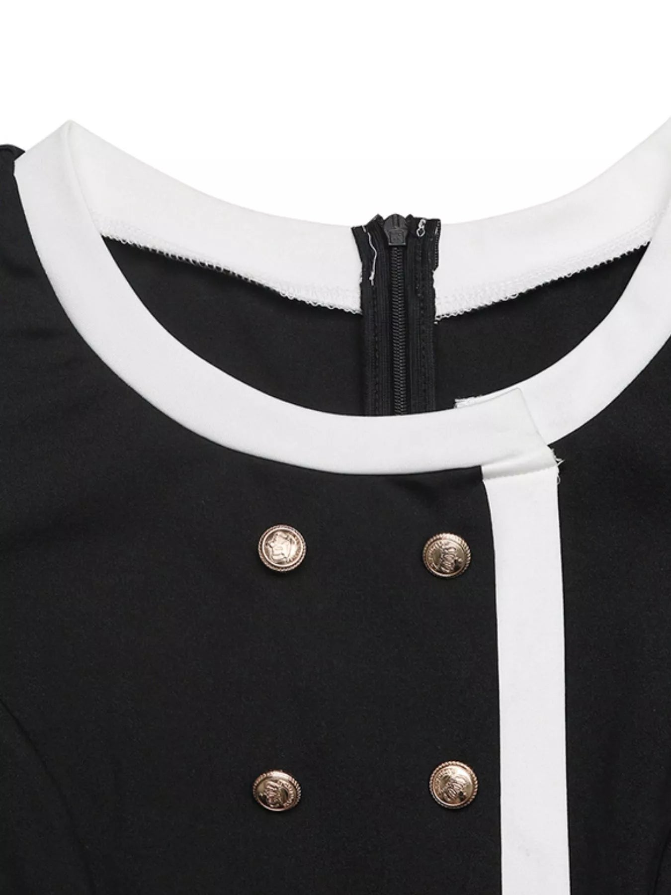 Button-Decor Long Sleeve Wide Leg Jumpsuit - Elvaré Store