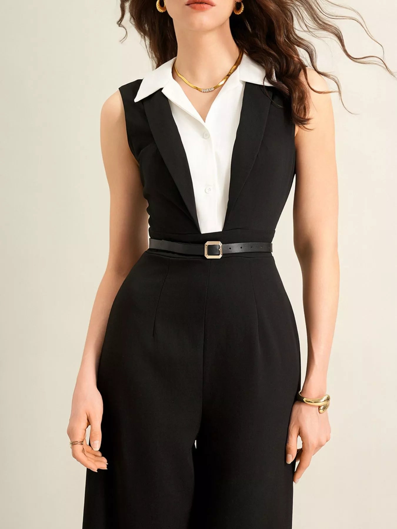 Sleeveless Wide Leg Jumpsuit - Elvaré Store