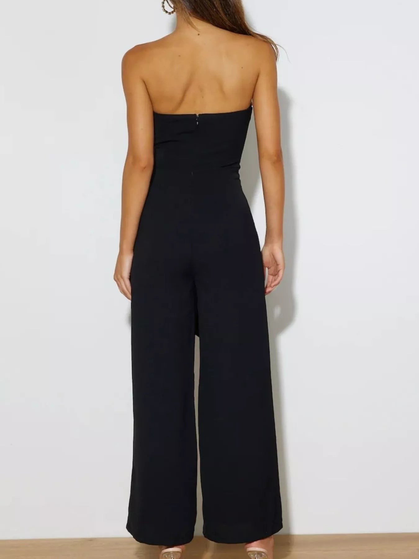 Contrast Tube Wide Leg Jumpsuit - Elvaré Store