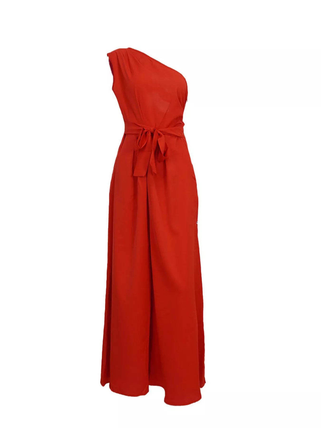 Full Size One-Shoulder Wide Leg Jumpsuit Plus Size - Elvaré Store