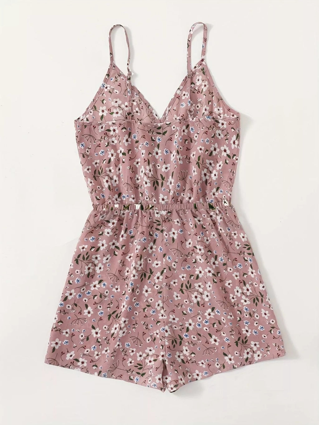 Floral Print Spaghetti Strap Romper - Elvaré Store