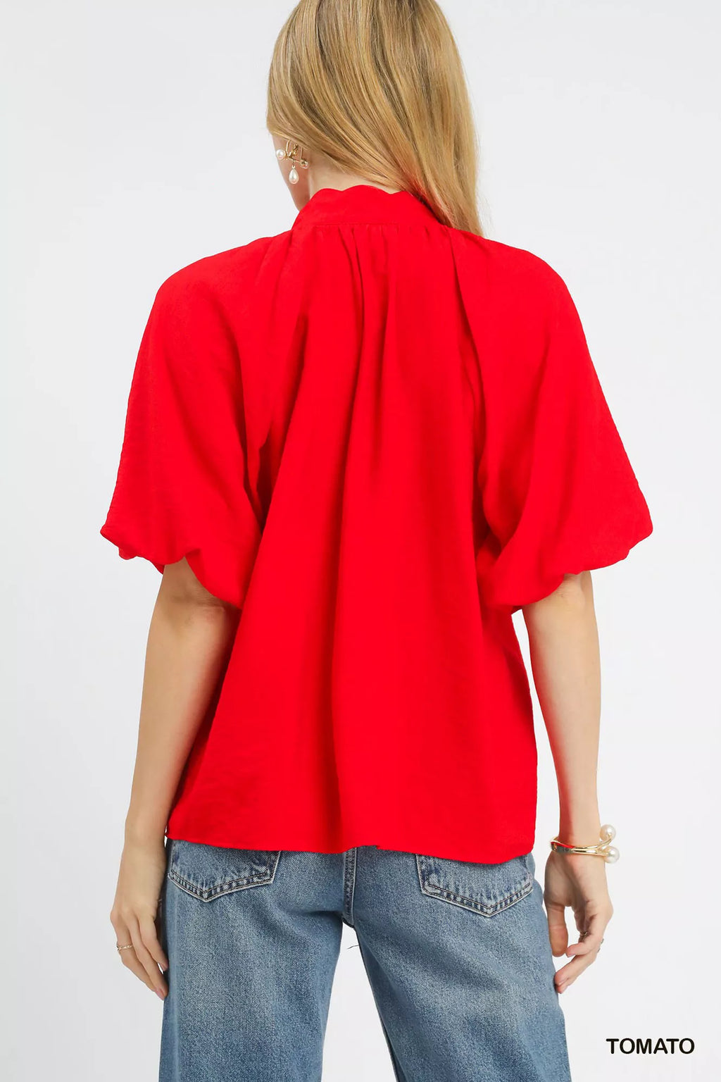 Umgee Embroidered Boho Puff Sleeve Blouse - Elvaré Store