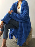 Chunky Knit Open Front Cardigan - Elvaré Store